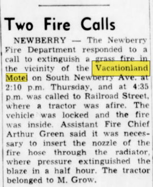 Vacationland Motel (Carousel Motel) - Sept 1961 Grass Fire (newer photo)